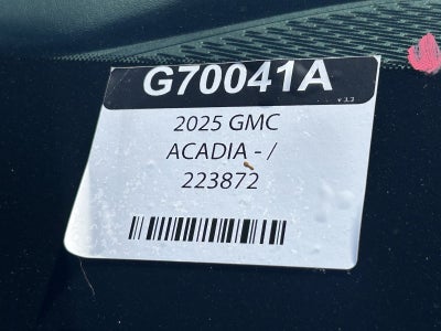 2025 GMC Acadia Denali