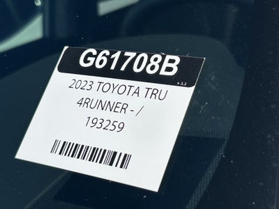 2023 Toyota 4Runner TRD Off Road Premium