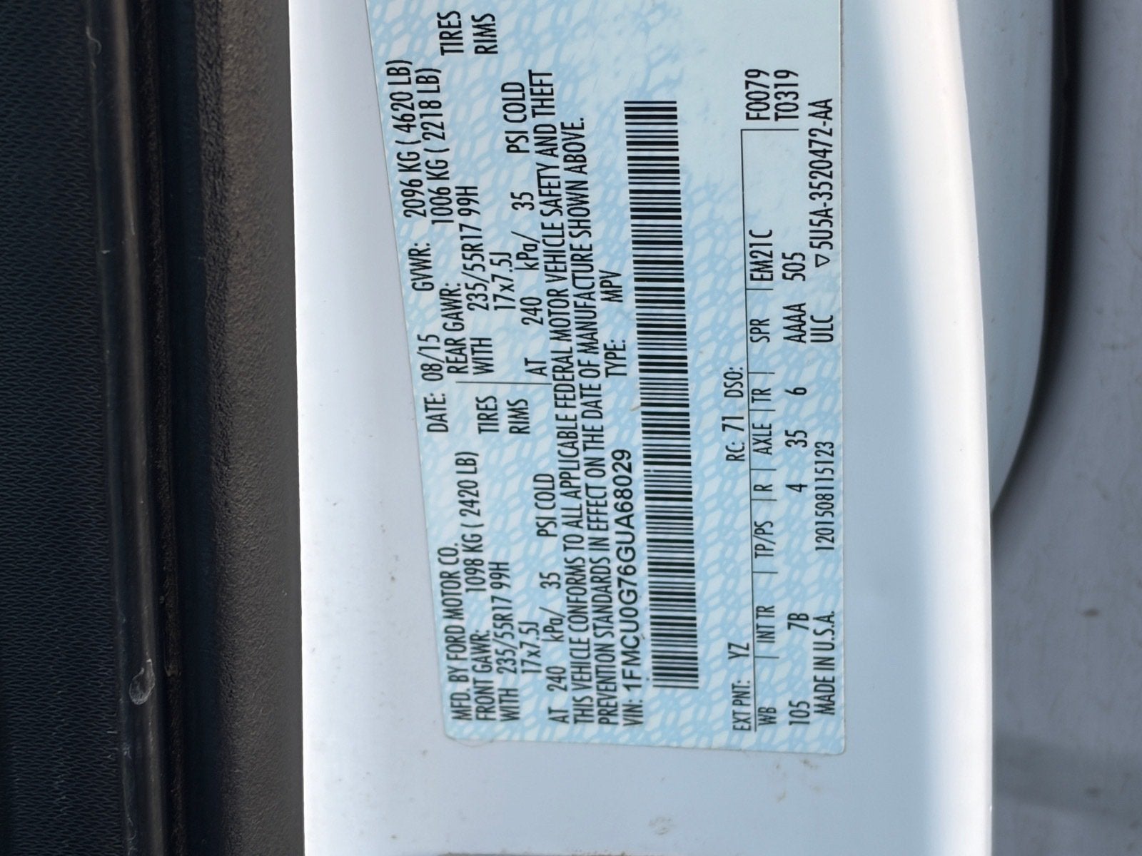 2016 Ford Escape SE