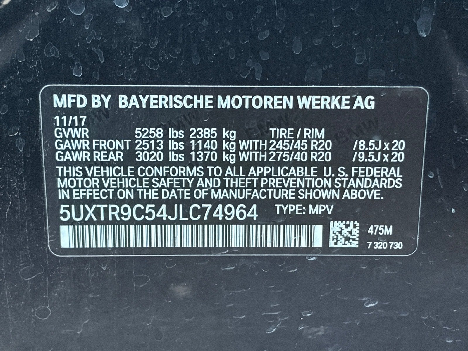 2018 BMW X3 xDrive30i