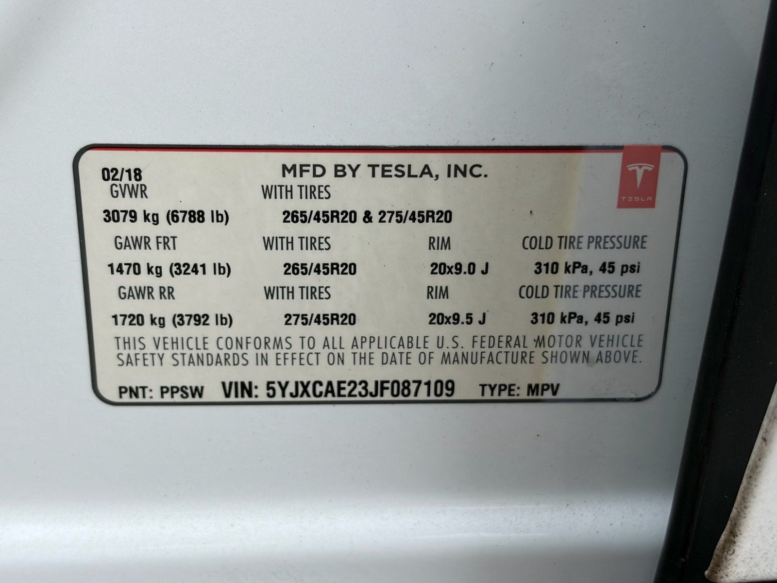 2018 Tesla Model X 100D